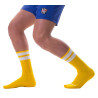 Barcode Berlin Chaussettes Gym Socks Jaune-Blanc